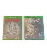 Lot of 2 XBOX ONE Video Games,  FALLOUT 4 No Manual,  Evolve Rated M Complete - £8.69 GBP