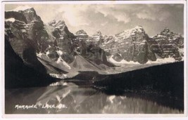 Alberta Postcard RPPC Moraine Lake Banff National Park Byron Harmon Ten Peaks - £2.82 GBP