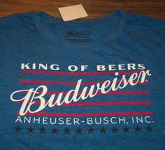 Budweiser Beer King Of Beers Anheuser-Busch T-Shirt Big & Tall 4XL 4XB New w/ T - $24.74