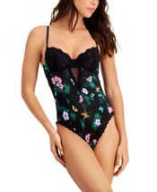 allbrand365 designer Womens Intimate Printed Lace Cup Bodysuit, XX-Large - $31.68