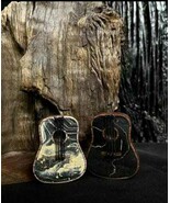 Mini Guitar Ornament Handmade Wooden Electric Wave Pattern Guitar Decor ... - €34,94 EUR