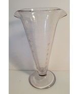 Glass Apothecary Measuring Beaker with Double Spouts Antique - $35.00
