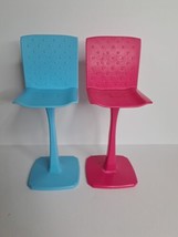 MATTEL Barbie Tall Kitchen Chair Pair Dream House Replacement Parts  - £11.32 GBP