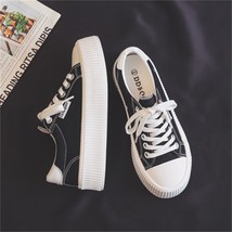 Women&#39;s Sneakers New Fashion Canvas Shoes Casual Tennis Female Trendy Platform S - £41.36 GBP