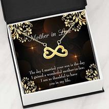 Mother-in-Law Gifts for Mother-in-Law Infinity Pendant Stainless Steel Bonus Mom - £27.59 GBP