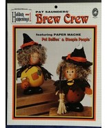 Pat Saunders Brew Crew Paper Mache Pot Bellies Steeple People Halloween ... - £6.76 GBP