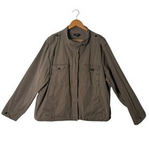 Torrid 4 Military Utility Jacket Women 26 Canvas Cargo Pockets Distresse... - $27.72