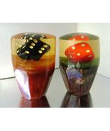  Vintage Pair Lucite Car Shift Knobs Auto Gear Dice Retro Sifters 1950&#39;s - £61.53 GBP