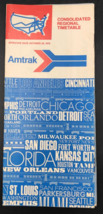 1972 Amtrak Consolidated Regional Timetable Railroad Train October 29th - $9.49