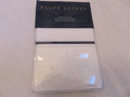 Ralph Lauren Palmer Percale Standard Pillowcases Navy White - $58.15