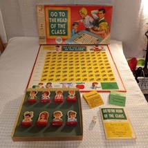 Vtg Go To The Head Of The Class Board Game #4175 Milton Bradley 1967 READ - $18.66