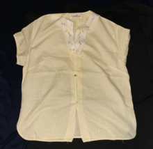 Vintage Womens Rutledge Faultless Lady Nobelt Pajama Top Size 36 Yellow ... - $369.76 MXN