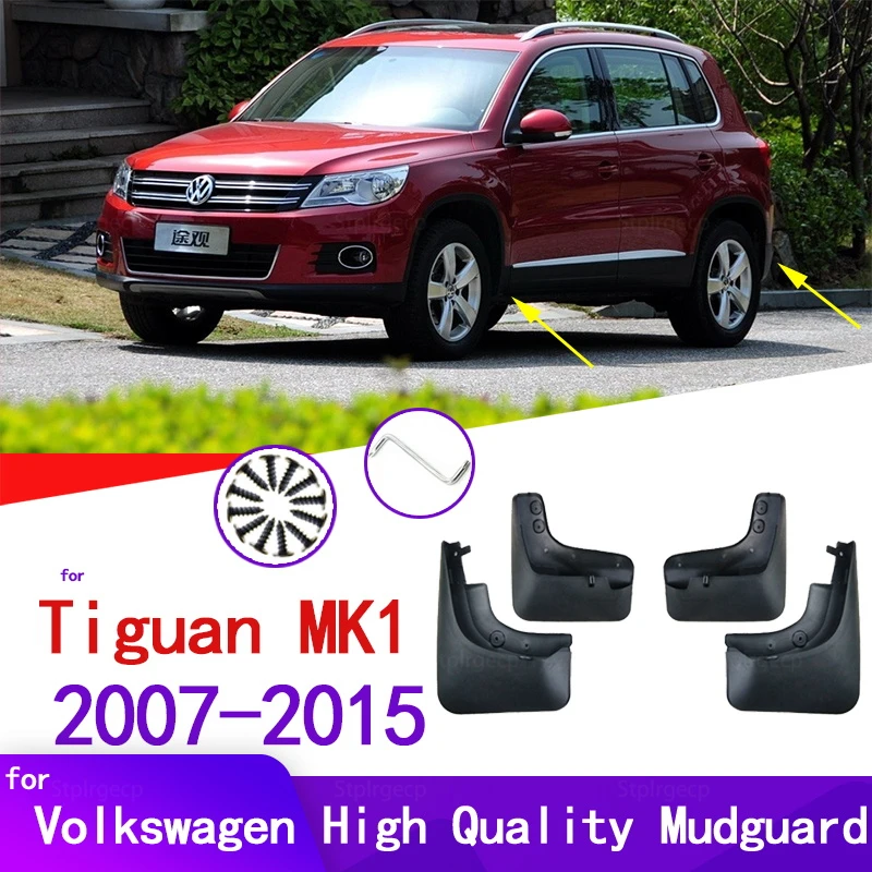 Car Mud Flaps For Volkswagen VW Tiguan MK1 AD1 5N 2007-2015 Mudguards Sp... - $39.07