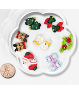 Instant NAIL CHARM RESIN Christmas Tree, Bear, Bell 14pc - $22.15 CAD