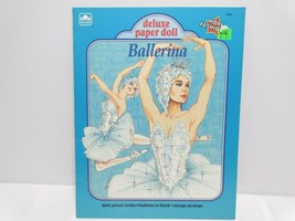 1991 Mattel Golden Ballerina Deluxe Paper Doll #1699 New Un-cut - $7.43