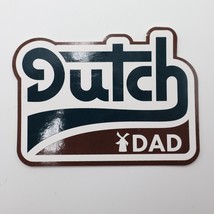 DUTCH BROS Dutch Dad Sticker Drop Coffee Father’s Day June 2019 Brown Blue - £5.53 GBP