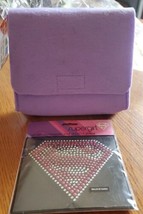 Kids Craft Felt Purse horizon group USA  purple withsuper girl rinestone ironon  - £4.74 GBP