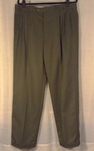 Braggi by Louis Raphael Trousers Pleated Front Cuffs Size 38x32 - $7.06
