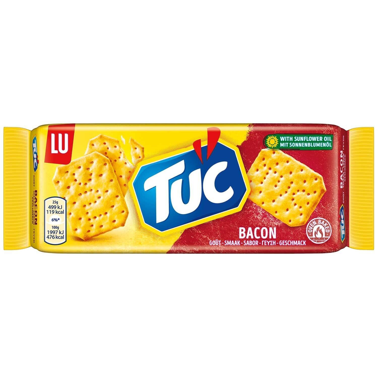 LU Tuc ORIGINAL BACON crackers -75g -Made in Germany FREE SHIPPING - $7.91