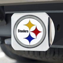 Pittsburgh Steelers Hitch Cover Color Emblem on Chrome - $1,071.61 MXN