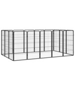  Dog Playpen Black Powder-coated steel Expandable Dog Playpen - $590.83 CAD