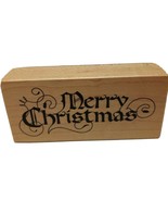 PSX F245 1992 Designs Merry Christmas Wood Mounted Rubber Stamp - £7.70 GBP