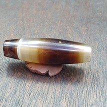 Antique Old Yemeni Agate Natural Rare pattern Banded Agate Bead 37.3mm BD-13 - £46.26 GBP