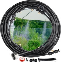 26Ft Misting Cooling System Patio Garden Mister Nozzle Irrigation Water Outdoor - £14.93 GBP