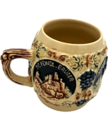 Mug Ruine Maus Mause Turm Drachen Fels Feindl Germany Vintage Stoneware Cup - $21.54