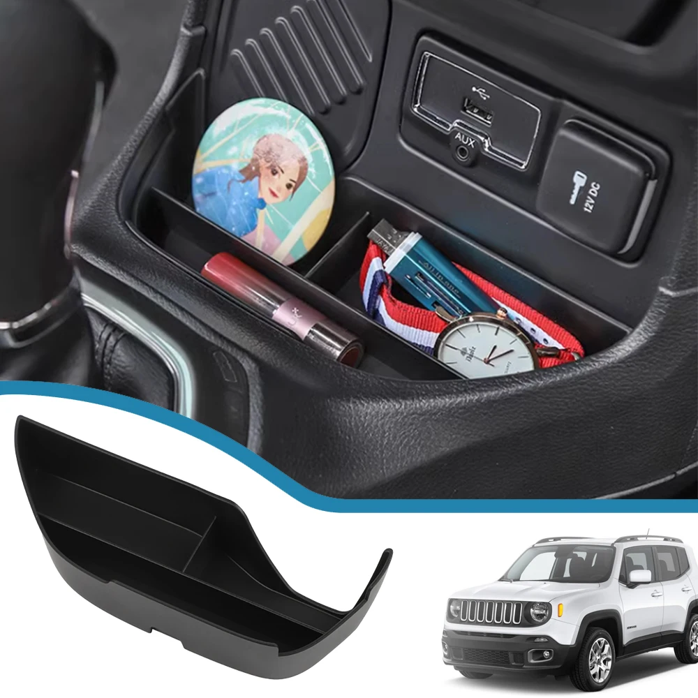 Car Front Gear Shift Storage Box Organizer Tray Container Stowing Tidying for - £20.70 GBP