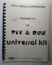 Pit &amp; Run Original Video Arcade Game Service  Repair Instruction Manual ... - £22.10 GBP