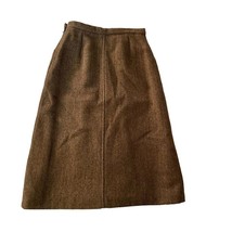 Women&#39;s Easttex Size 10 New Wool Lined Skirt Brown Spike-
show original ... - $48.54