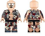 1 Piece Skull Rose Punk Fighter Custom Minifigure Block Toy - $3.60