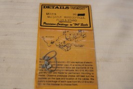 HO Scale Details West, Pack of 2, MU Cable W/Receptacle Plug &amp; Stand, #M... - $13.00