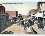 Barnes Street View Cotton Sale Wilson NC UNP O Foust DB Postcard N14 - £100.38 GBP