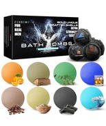 Bath Bombs for Men Gift Set of 8 Scented Organic Handmade Bath Bombs of ... - £34.65 GBP