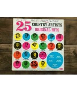1964 -25 Great Country Artists Singing Their Original Hits Vinyl Album &amp;... - £10.78 GBP