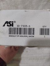 New, ASI 10-7305-S Single Toilet Paper Holder Satin Finish - £8.21 GBP