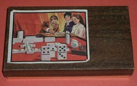 Dominoes Set Pleasantime Opalene Complete With Instructions Vintage - £24.12 GBP