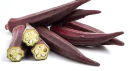 50 Pc Seeds Burgundy Okra Plant, Okra Vegetable Seeds for Planting | RK - £14.80 GBP