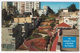 California Postcard San Francisco Lombard Crookedest Street In The World - £1.54 GBP