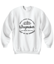 Religious Sweatshirt Miracle Worker Promise Keeper White-SS  - £21.25 GBP