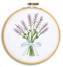 Jack Dempsey Needle Art Lavender 6 Inch Hoop Kit - $12.95