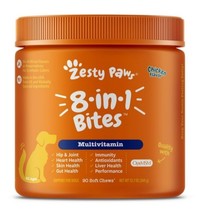 Zesty Paws Multivitamin 8-in-1 Bites Chicken Flavor Dog Supplements 90 ct. - £45.86 GBP