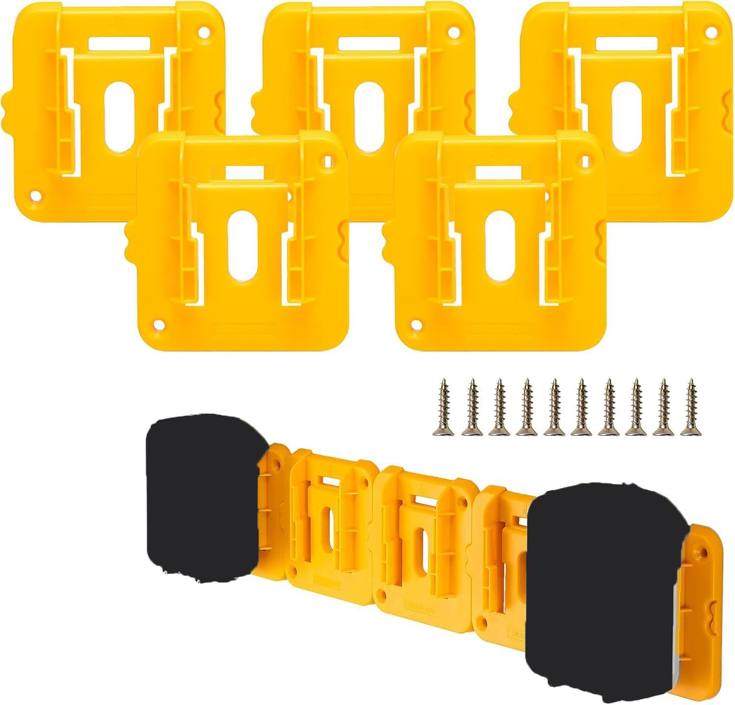 Dewalt 20V Battery Mounts Dock Holder 5 Pack Battery Holder Fit, No Batt... - $38.94