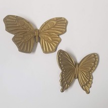2 HOMCO Gold Butterflies Dart Vintage 1972 Wall Decor Home Interiors Set - $11.00