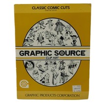 Vintage Graphic Source Clip Art Book Classic Comic Cuts 1989 Products Corp - £11.60 GBP
