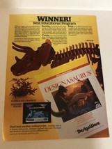 1988 Apple II Designasaurus vintage Print Ad Advertisement pa20 - £10.11 GBP