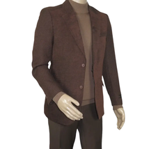 Men's Zacchi Sport Coat Patch Elbow Chenille Velveteen Bryan Cognac 74527 image 2