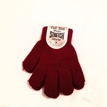 Girls Gloves  San Remo NWT Burgundy Red Color One Size Fits All - £4.67 GBP